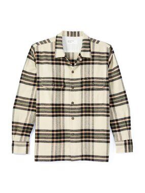 Universal Works Heavy Utility Cose Check Flannel Shirt Medium